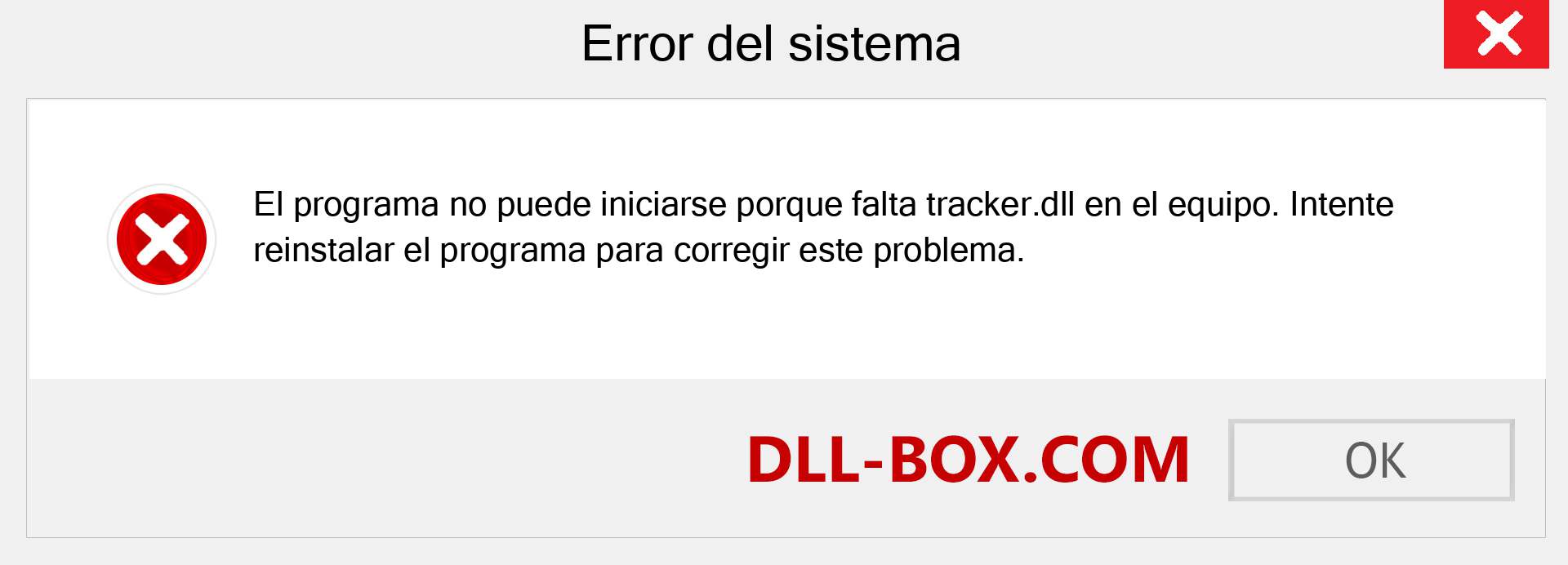 ¿Falta el archivo tracker.dll ?. Descargar para Windows 7, 8, 10 - Corregir tracker dll Missing Error en Windows, fotos, imágenes