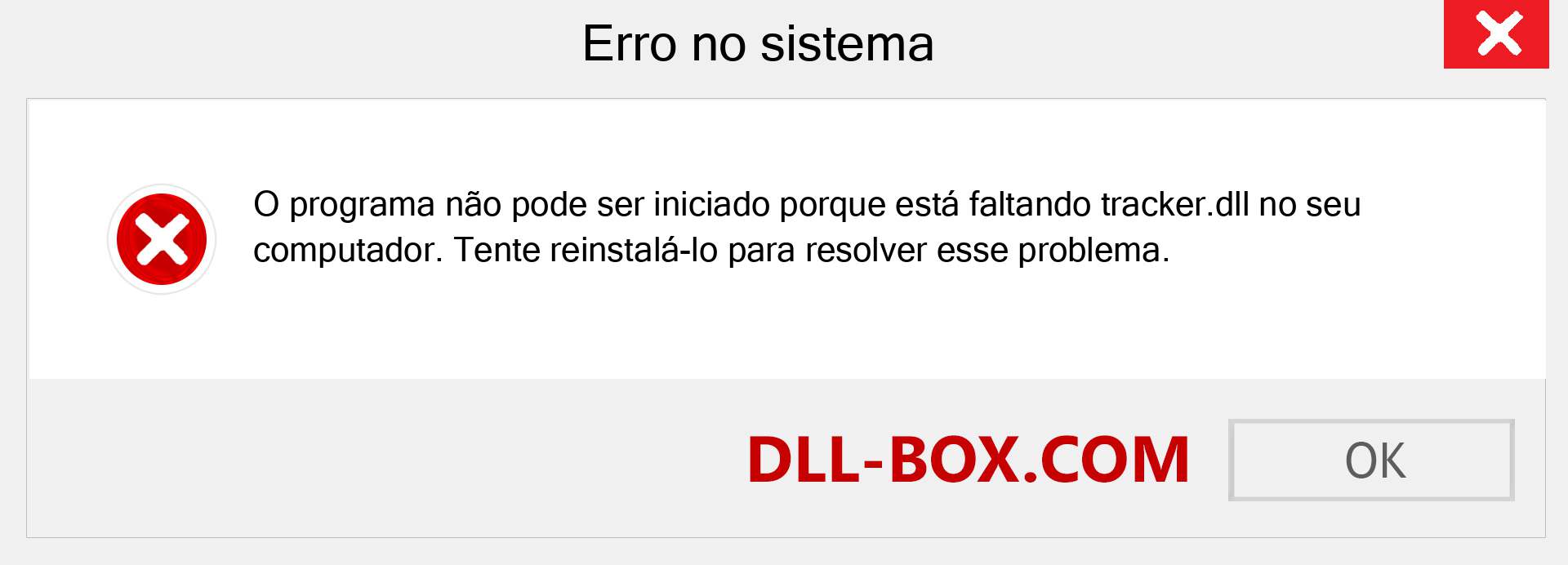 Arquivo tracker.dll ausente ?. Download para Windows 7, 8, 10 - Correção de erro ausente tracker dll no Windows, fotos, imagens